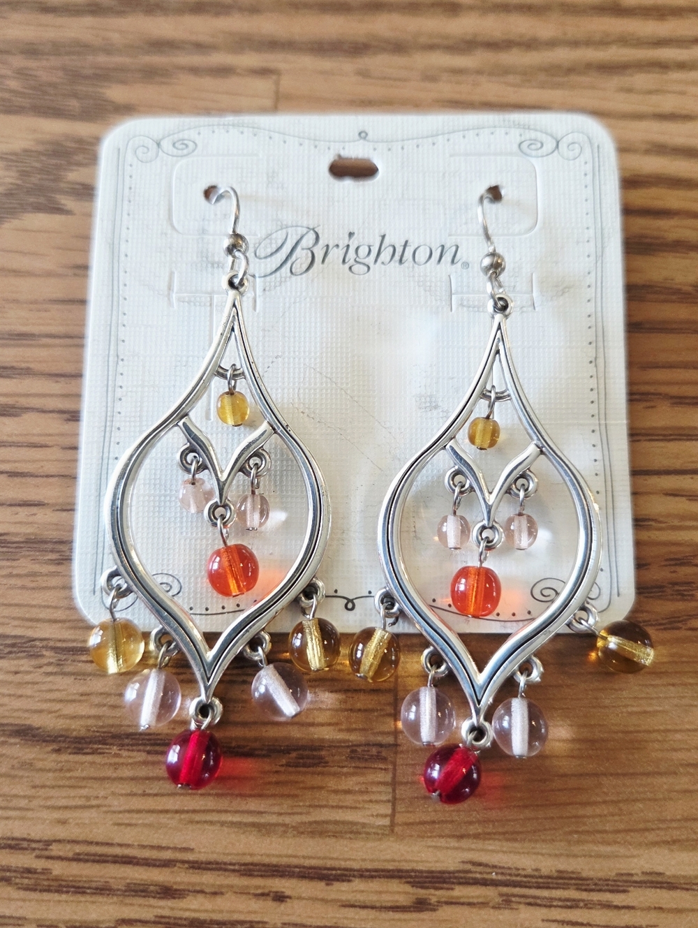 💐BRIGHTON "Prism Lights" Silver And Crystal Drop Earrings EVENT READY - Picture 4 of 7